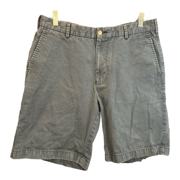 Peter Millar Flat Front Chino Cotton Shorts Size 33 TY1 - Picture 1 of 5